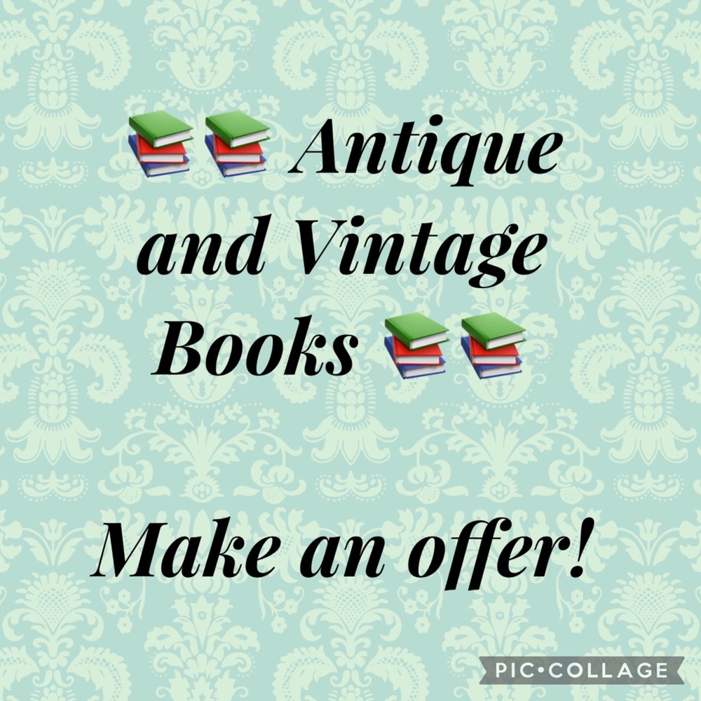 I sell old books!!! Most are antique (over 100 years old). See more info below!